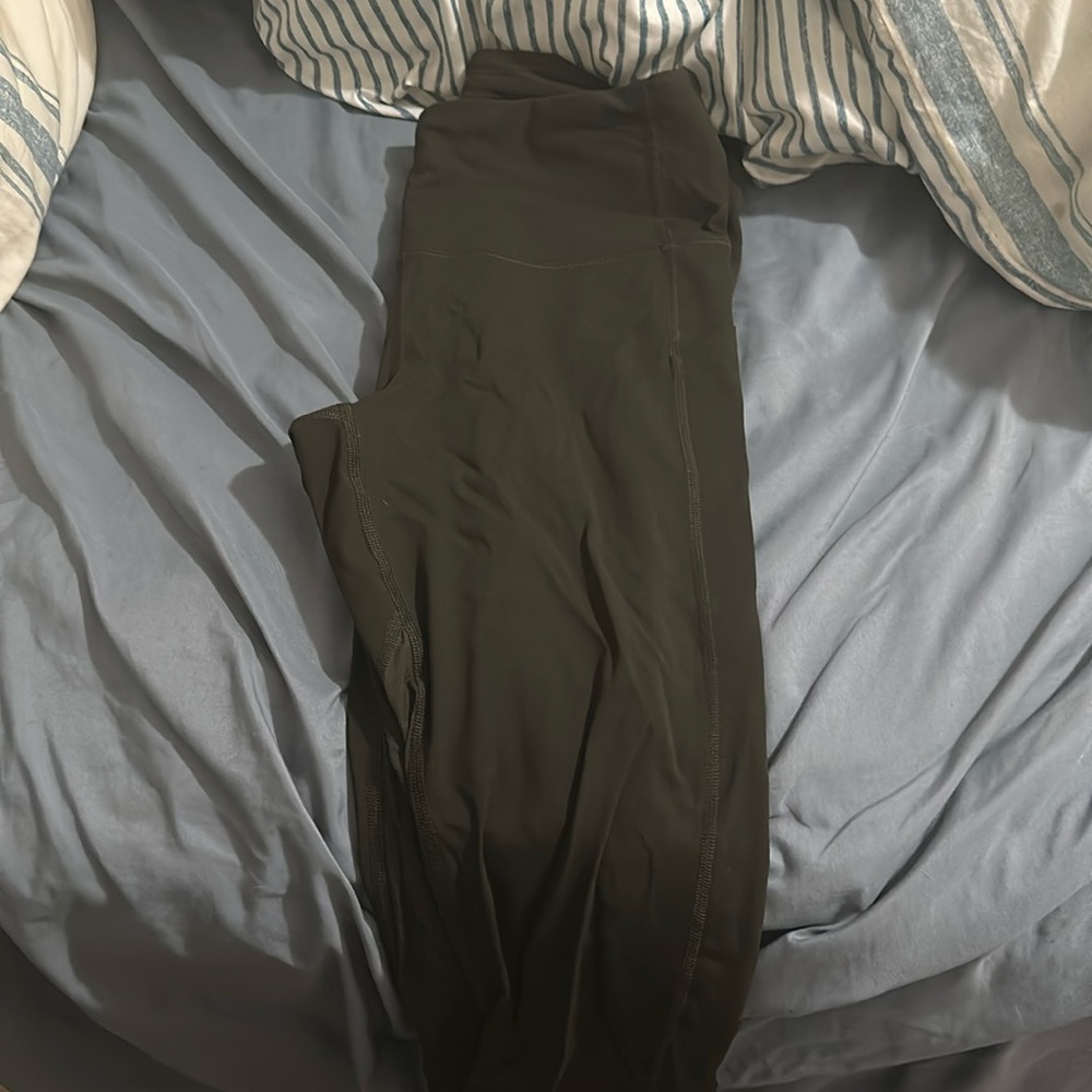 army green lulu leggings